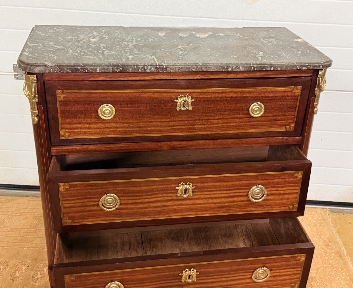 Louis XVI Secretary Chest, Late 18th Century -photo-5
