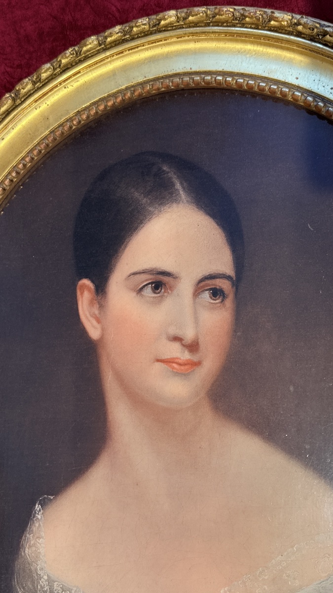 Portrait Of A Woman, 19th-century French School -photo-2