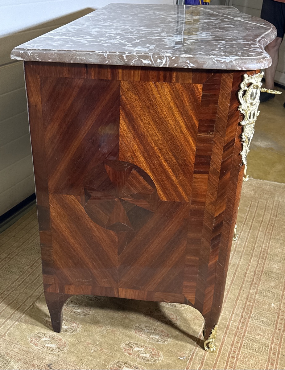 Louis XV Chest Of Drawers, Stamped “françois Garnier,” 18th Century -photo-2
