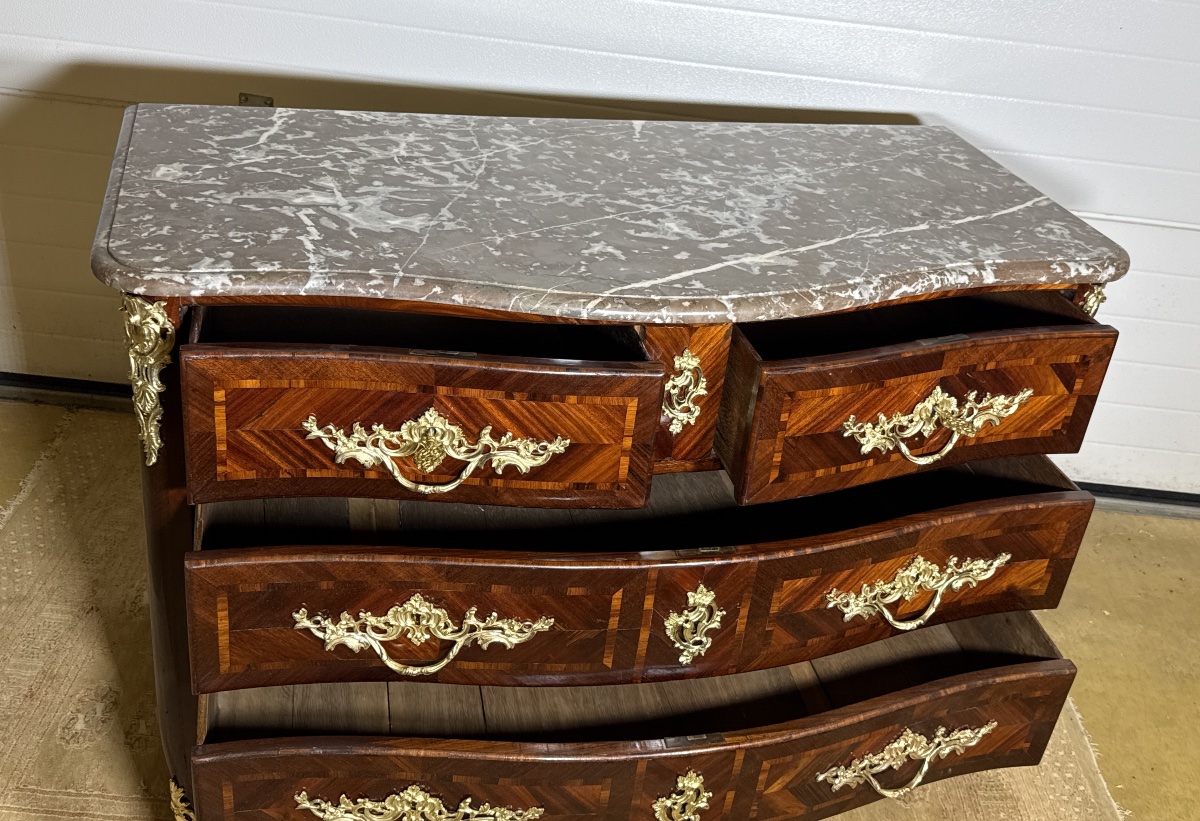 Louis XV Chest Of Drawers, Stamped “françois Garnier,” 18th Century -photo-3