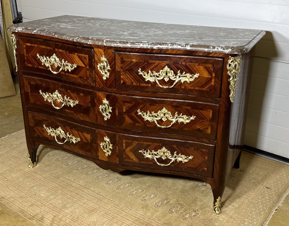 Louis XV Chest Of Drawers, Stamped “françois Garnier,” 18th Century -photo-1