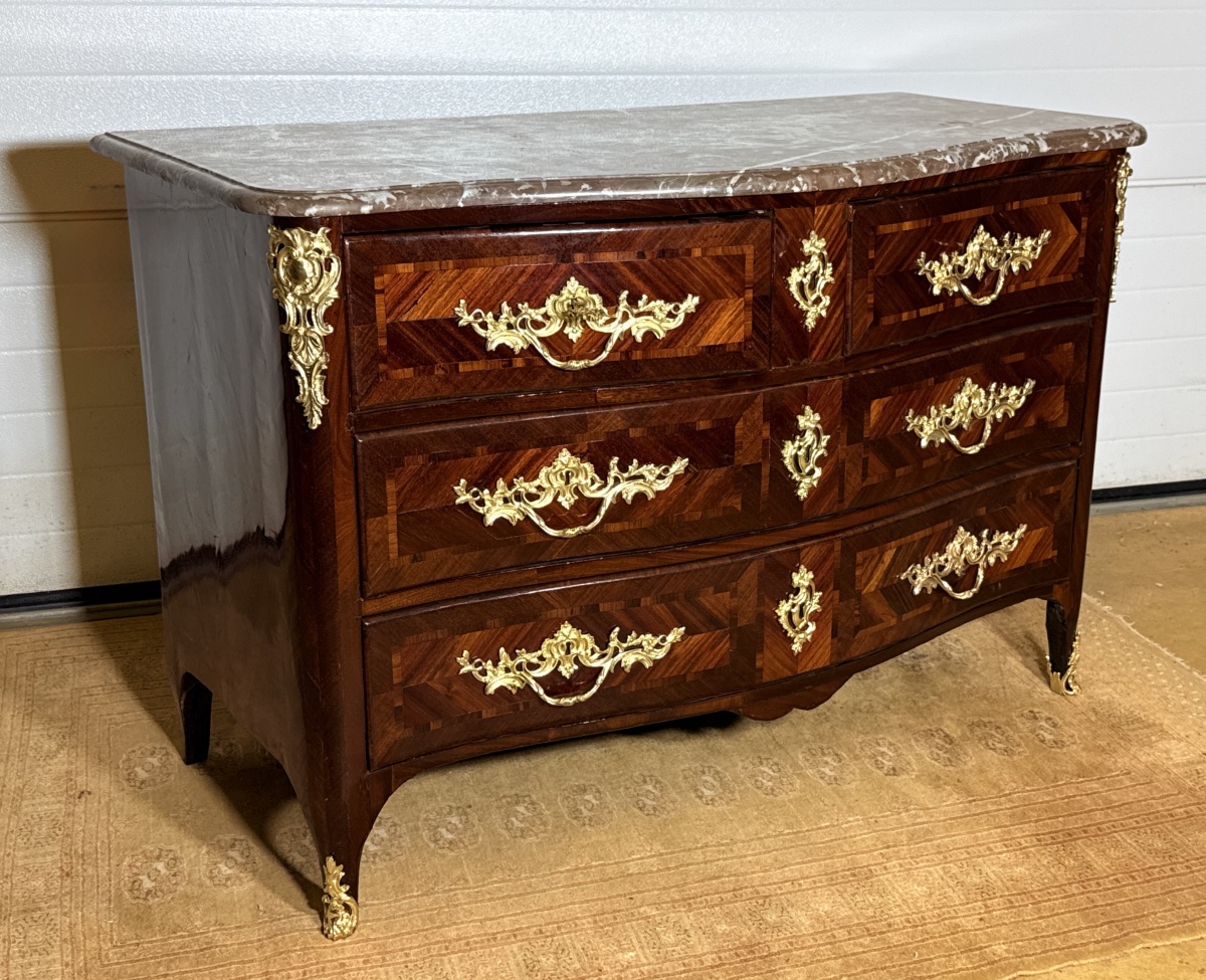 Louis XV Chest Of Drawers, Stamped “françois Garnier,” 18th Century -photo-2