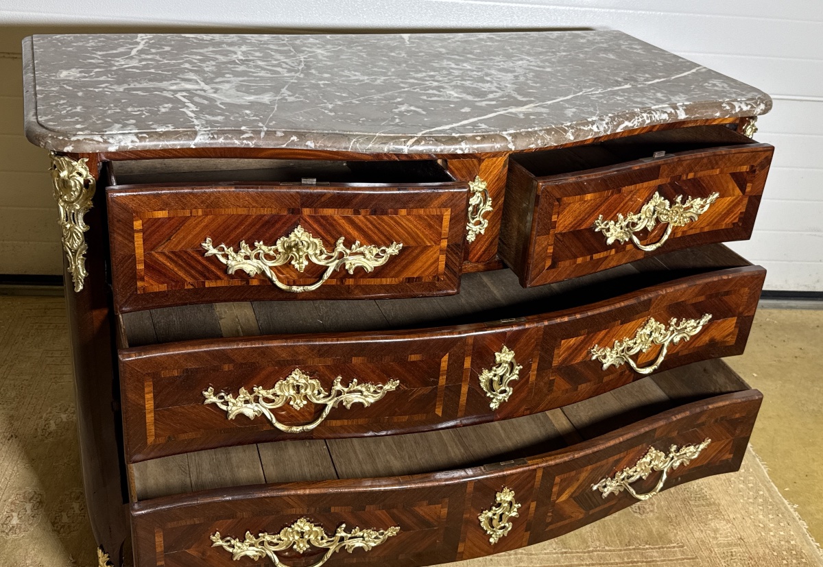 Louis XV Chest Of Drawers, Stamped “françois Garnier,” 18th Century -photo-3
