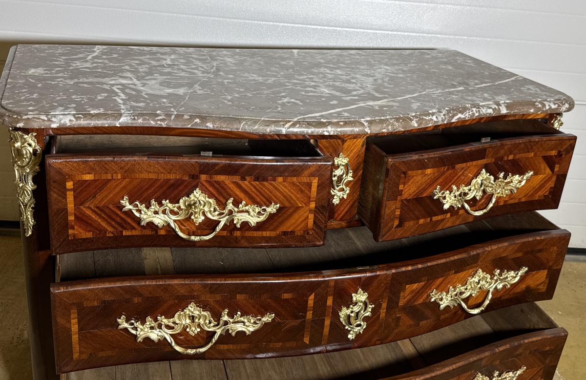 Louis XV Chest Of Drawers, Stamped “françois Garnier,” 18th Century -photo-7