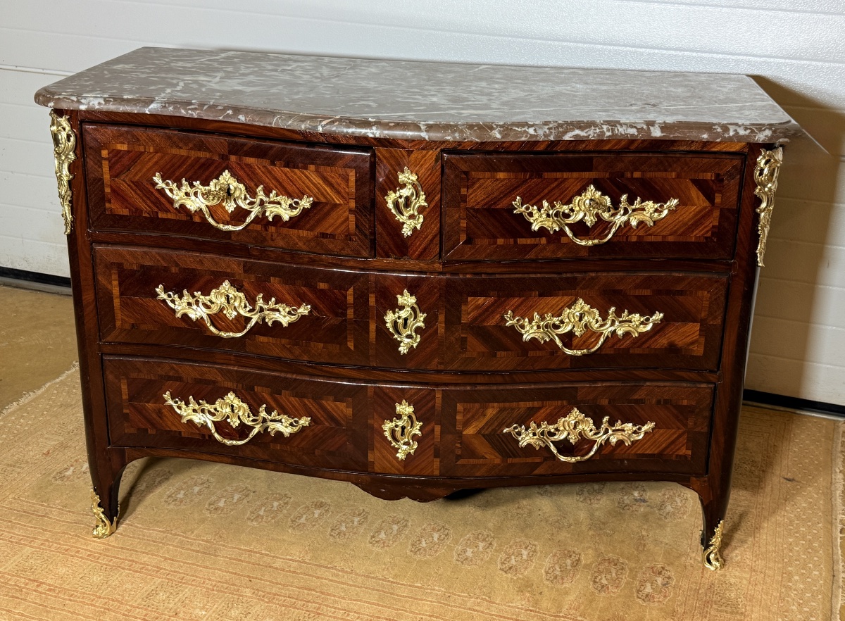 Louis XV Chest Of Drawers, Stamped “françois Garnier,” 18th Century -photo-5