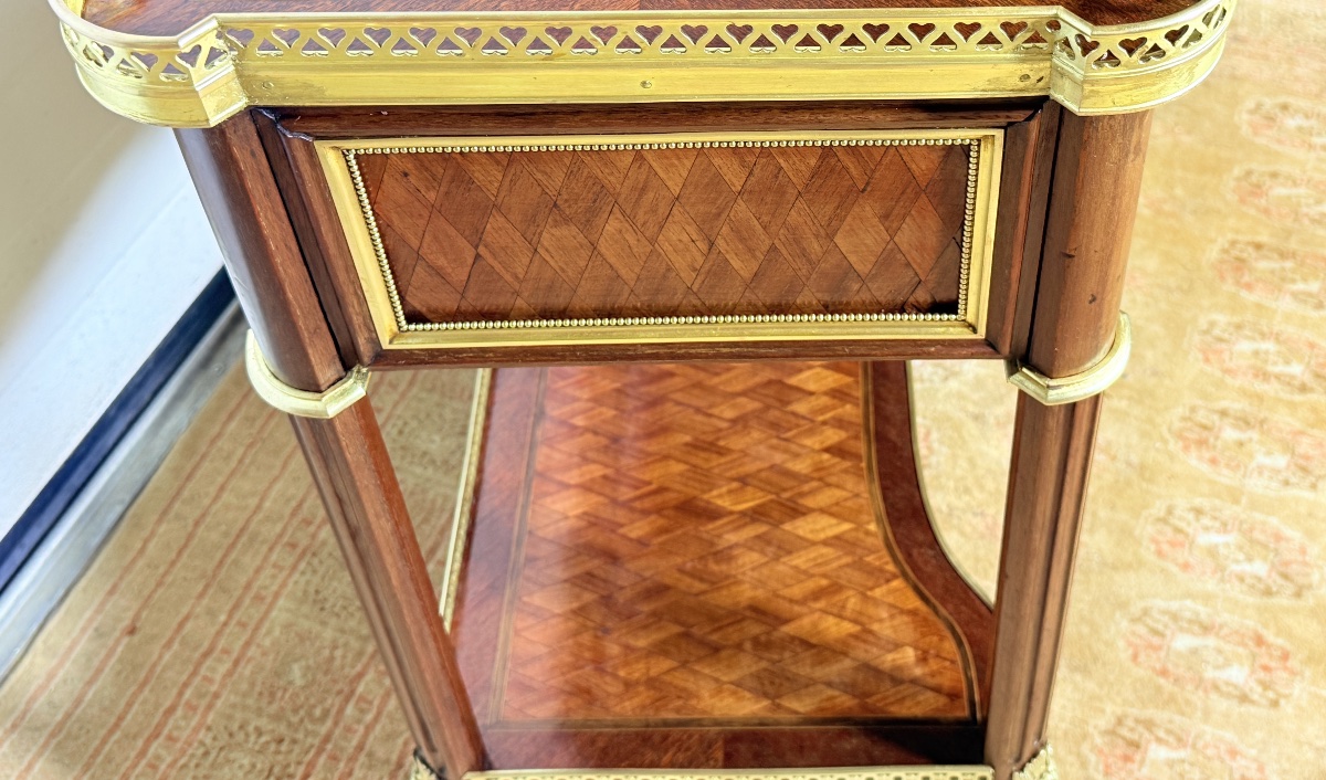 Table à Écrire en Marqueterie , Époque XIXe siècle -photo-5