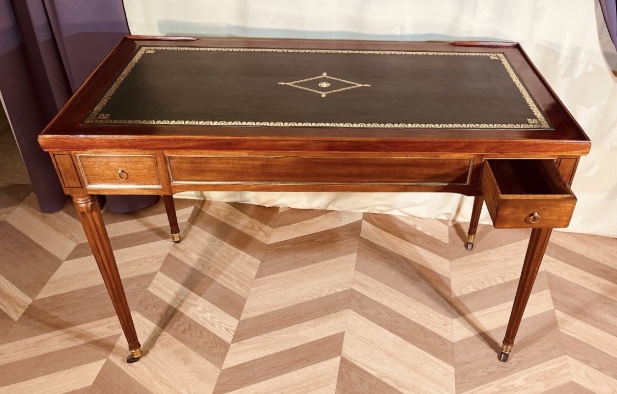Tric Trac Table. Stamped “etienne Avril,” 18th Century -photo-3