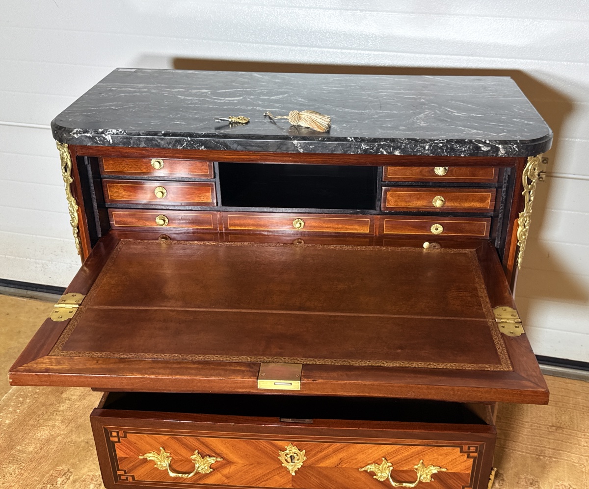 Commode Secrétaire , Époque Transition , XVIIIe Siècle -photo-3