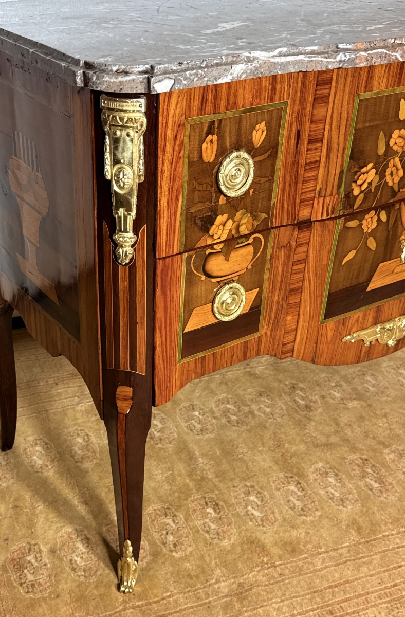 Commode Transition, Estampillée Martin OHNEBERG , d’Epoque XVIIIe Siècle -photo-2