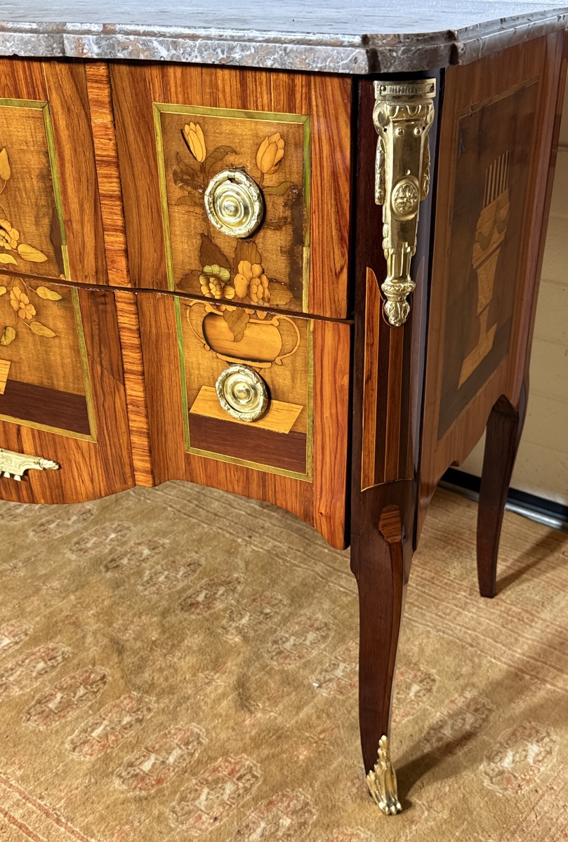 Commode Transition, Estampillée Martin OHNEBERG , d’Epoque XVIIIe Siècle -photo-3