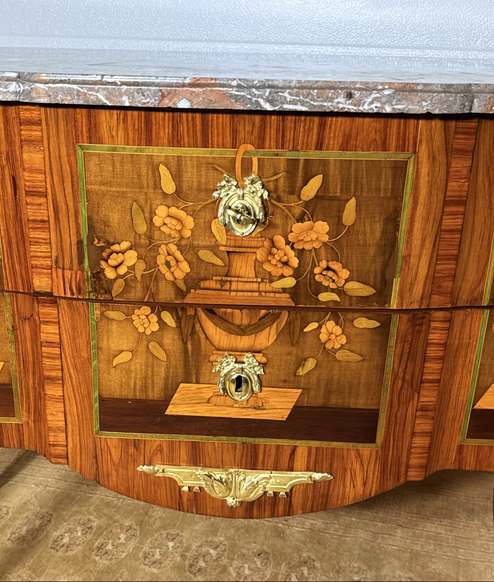 Commode Transition, Estampillée Martin OHNEBERG , d’Epoque XVIIIe Siècle -photo-1