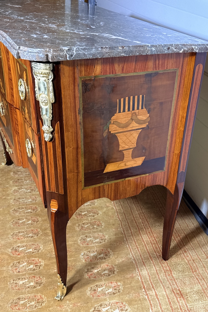 Commode Transition, Estampillée Martin OHNEBERG , d’Epoque XVIIIe Siècle -photo-4