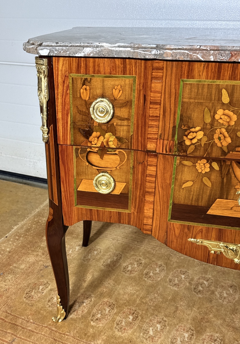 Commode Transition, Estampillée Martin OHNEBERG , d’Epoque XVIIIe Siècle -photo-5