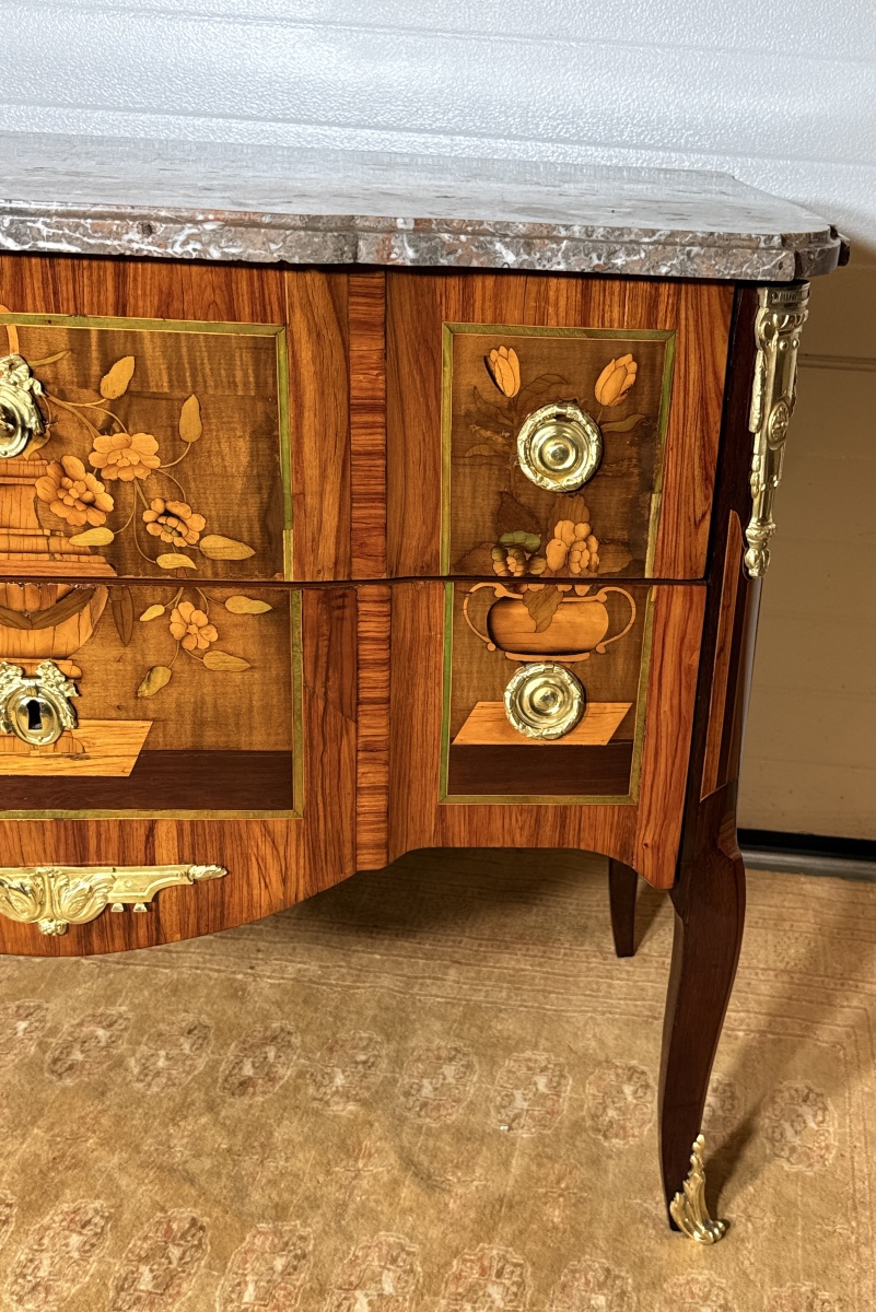 Commode Transition, Estampillée Martin OHNEBERG , d’Epoque XVIIIe Siècle -photo-6