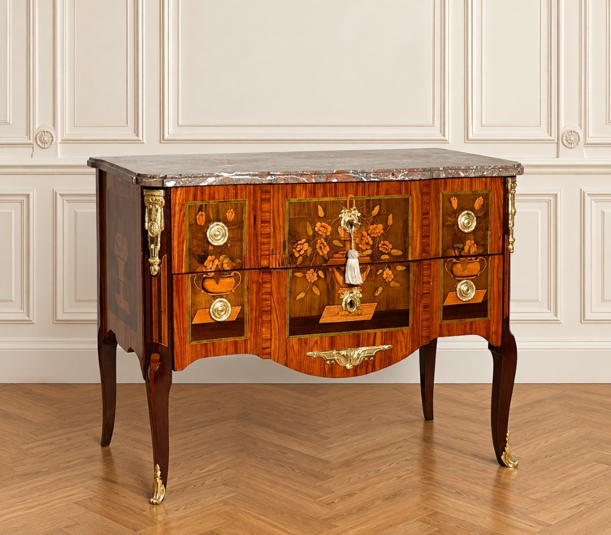 Commode Transition, Estampillée Martin OHNEBERG , d’Epoque XVIIIe Siècle 