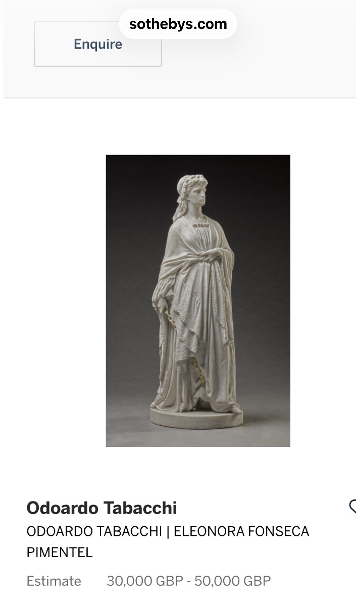 ODOARDO TABACCHI :  Paire de Statues en Marbre  123 CM ,  XIXe Siècle -photo-8