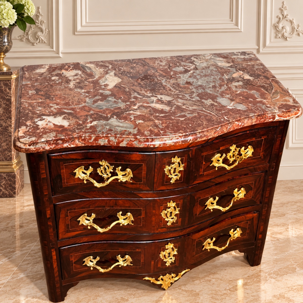 Commode Régence d’époque XVIIIe Siècle -photo-3