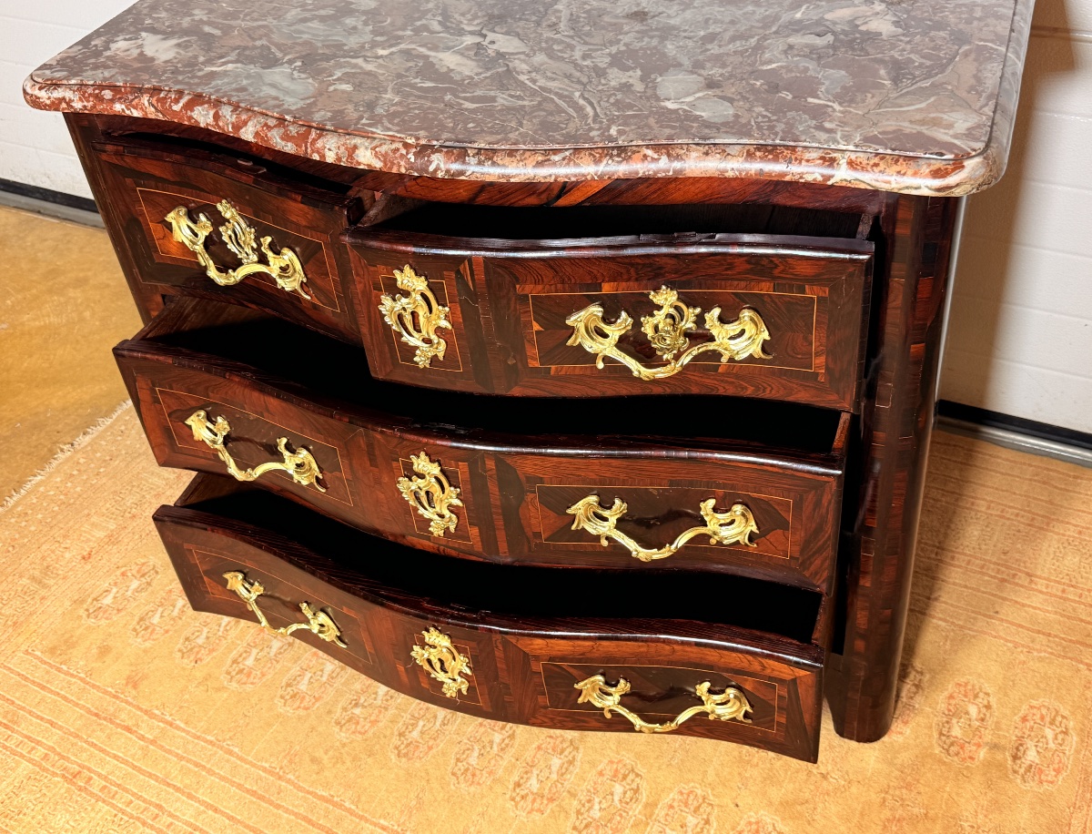 Commode Régence d’époque XVIIIe Siècle -photo-4
