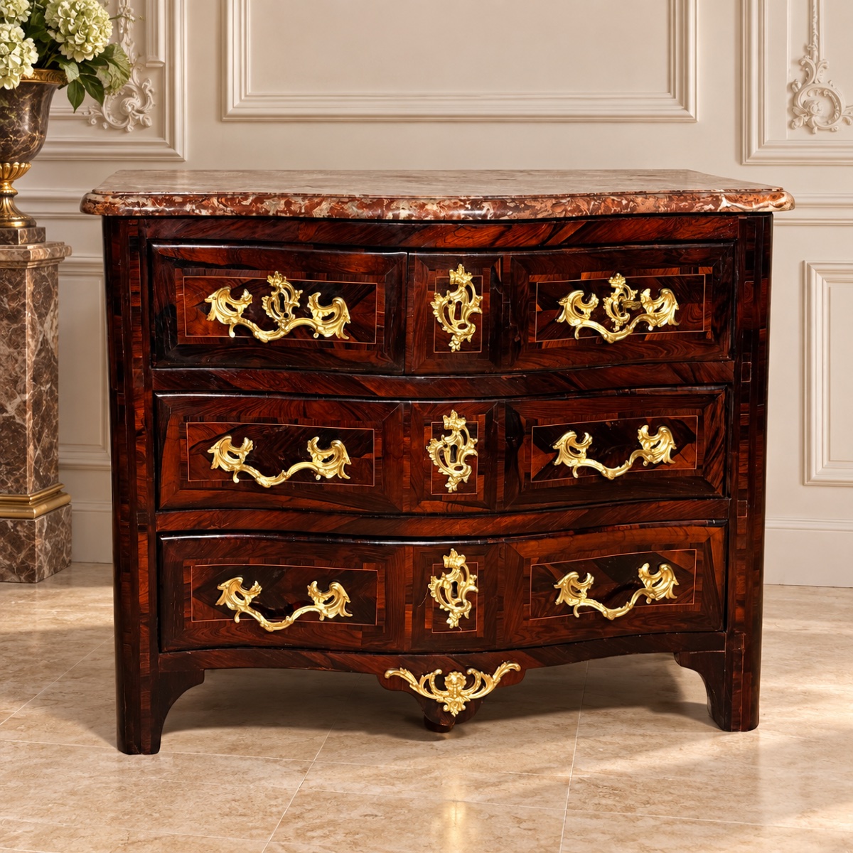 Commode Régence d’époque XVIIIe Siècle -photo-3
