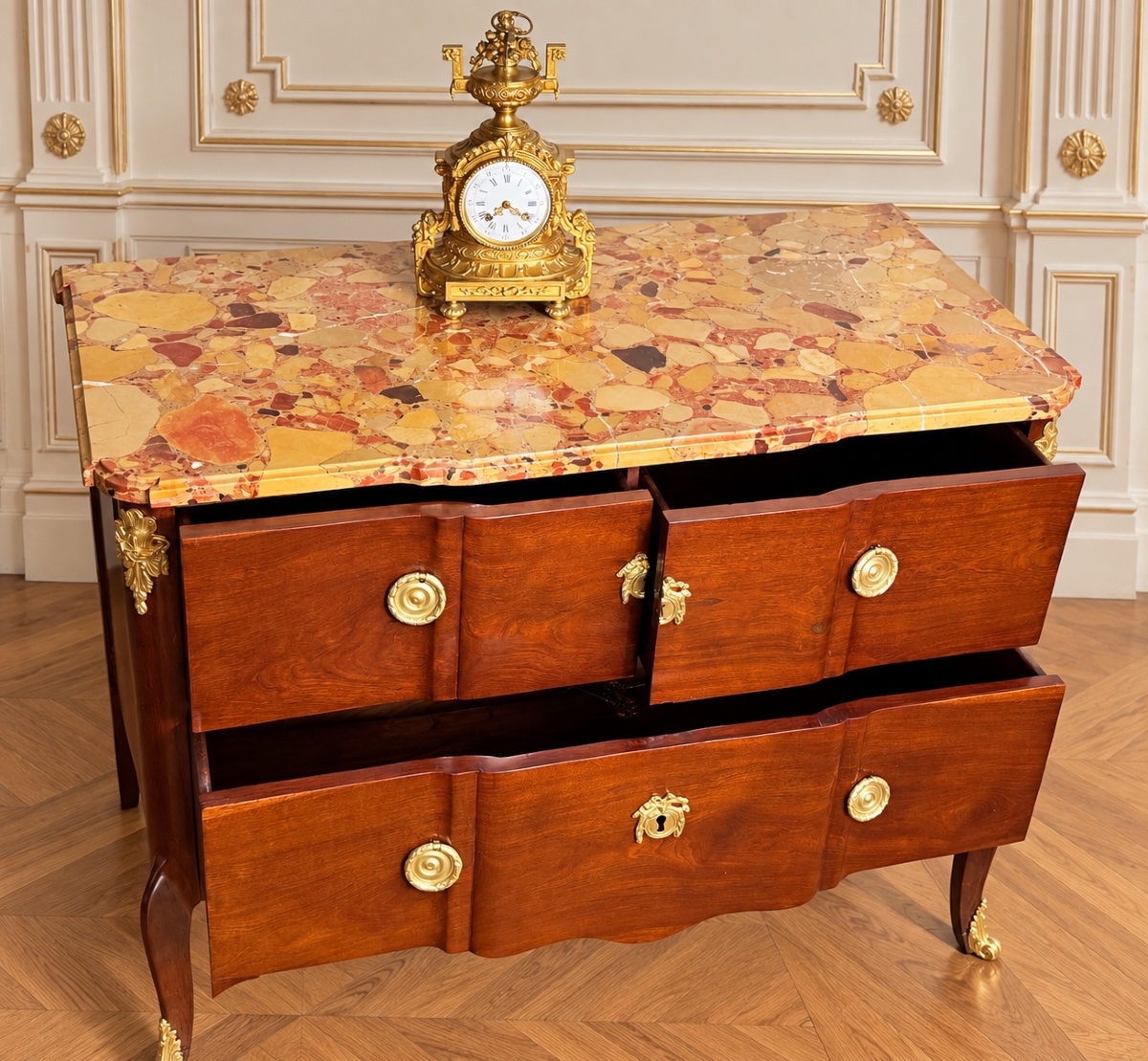 Commode En Acajou , Estampillée L. PERIDIEZ,  XVIIIe Siècle -photo-2