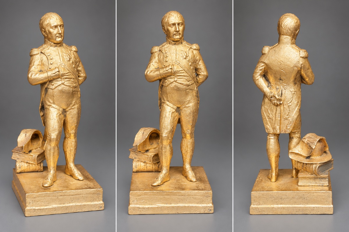 Statue de Napoléon en Pied en Bronze , XIXe siècle -photo-2