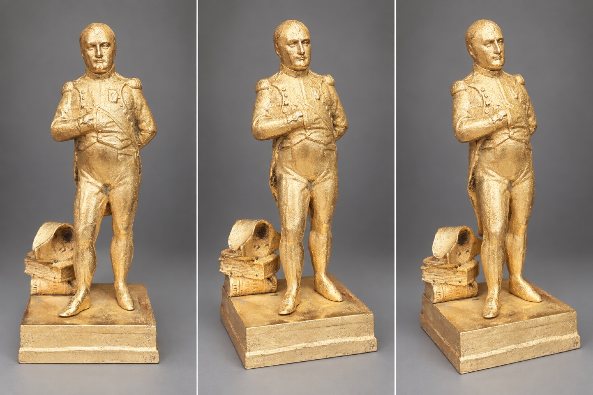 Statue de Napoléon en Pied en Bronze , XIXe siècle -photo-1