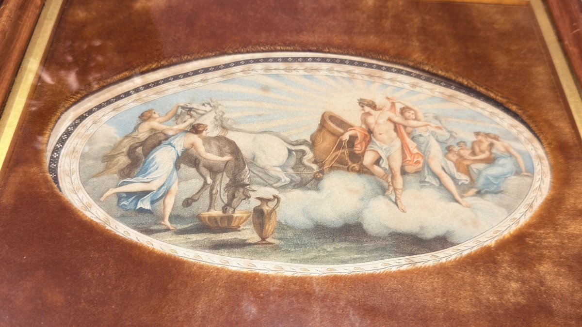 Pair Of Mythological Engravings, 19th Century -photo-2