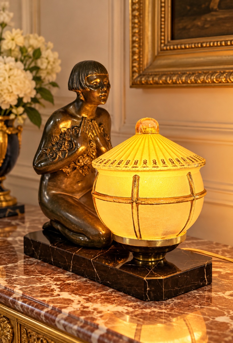 Bronze Lamp, Art Deco, Circa 1920–1930 
