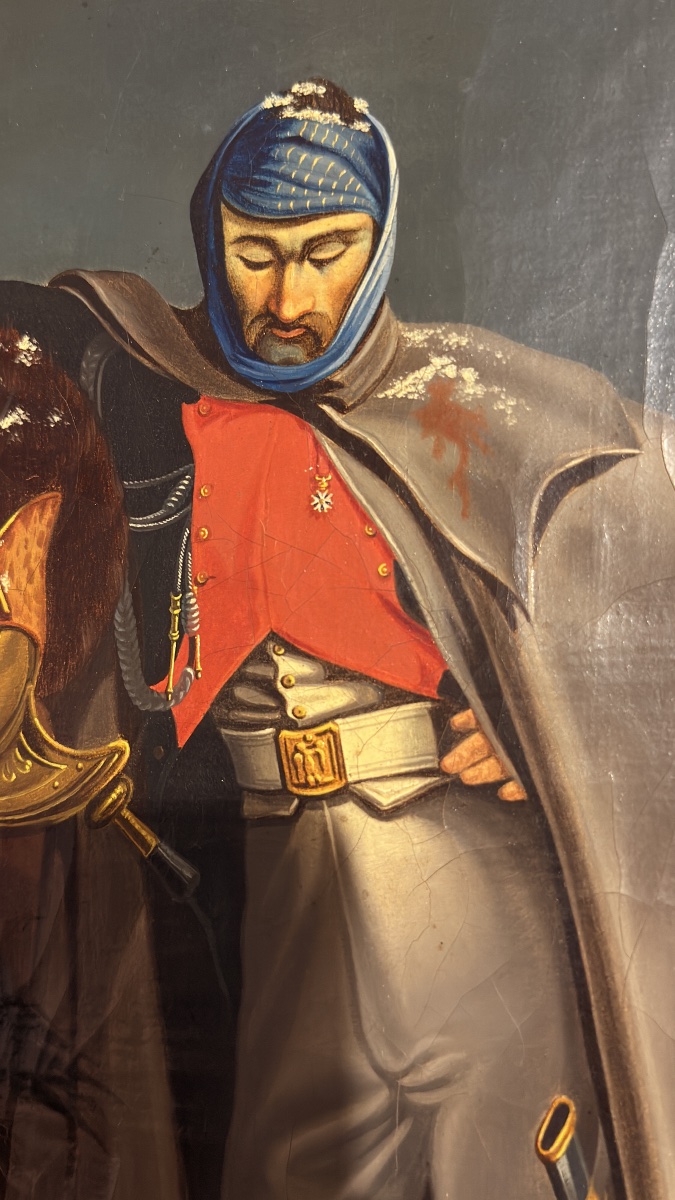 Tableau Historique : Épisode de la Retraite de Russie , 1857 -photo-4