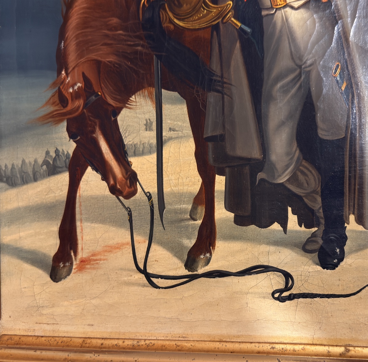 Tableau Historique : Épisode de la Retraite de Russie , 1857 -photo-5