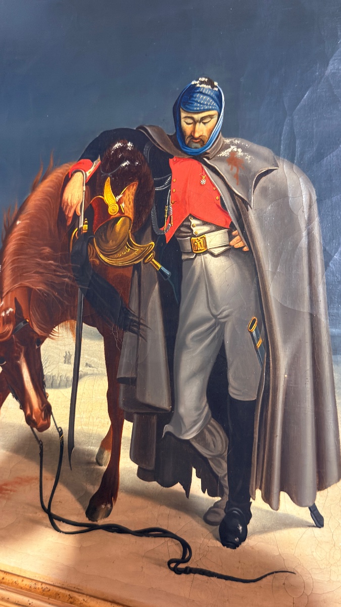 Tableau Historique : Épisode de la Retraite de Russie , 1857 -photo-8