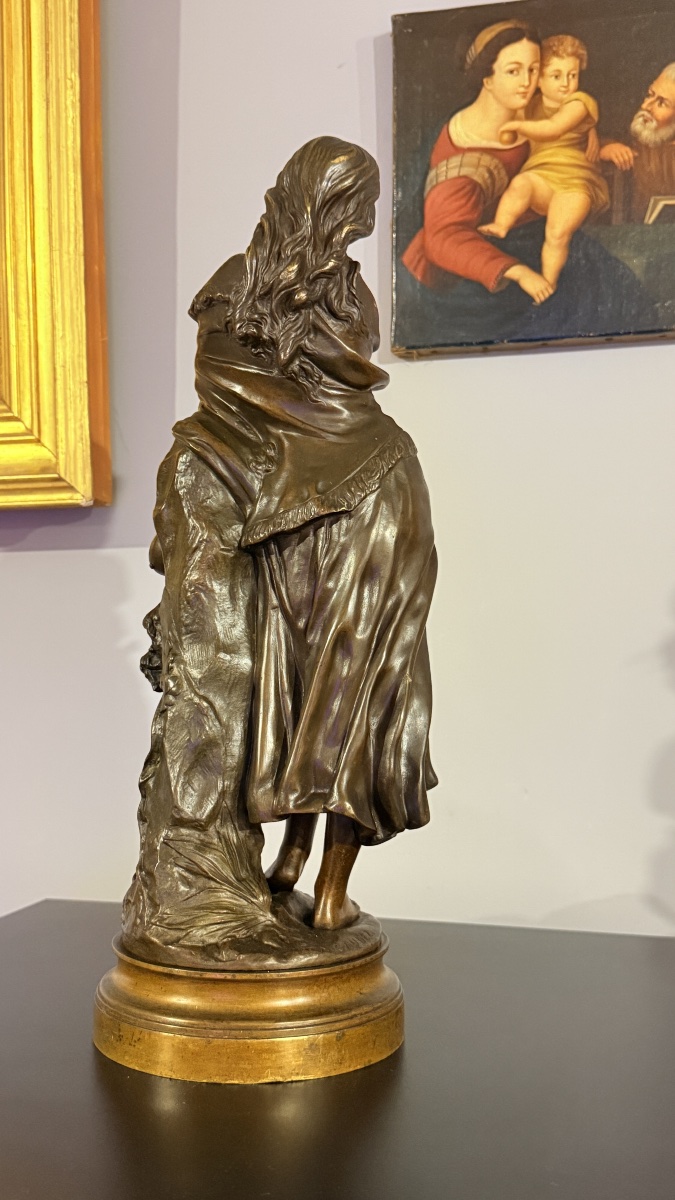 Bronze signé Adrien Antoine GAUDEZ , H : 45 cm -photo-3
