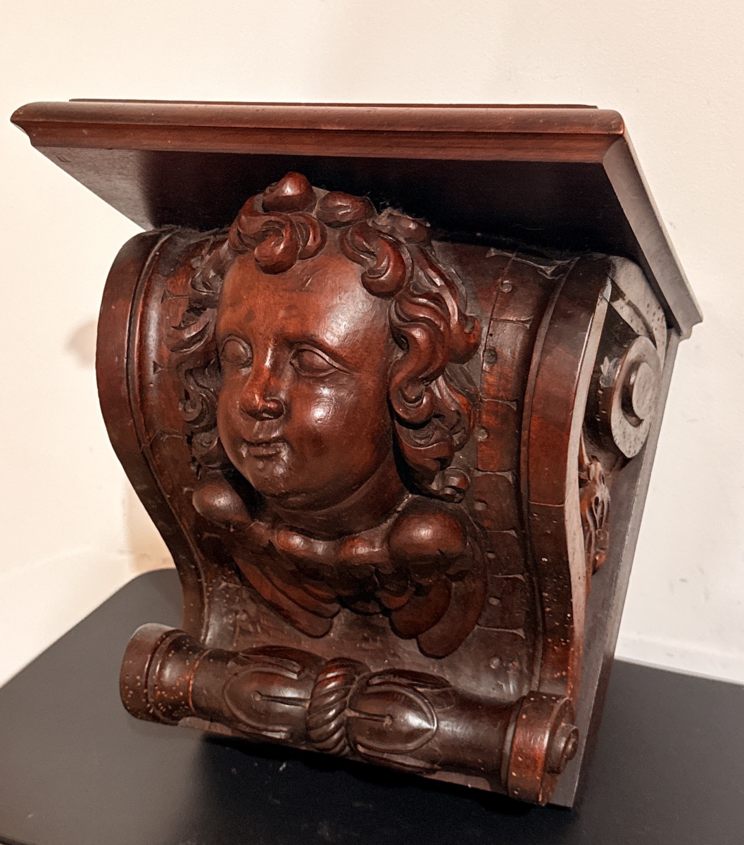 "putto Head" Wall Sconce, 18th Century 