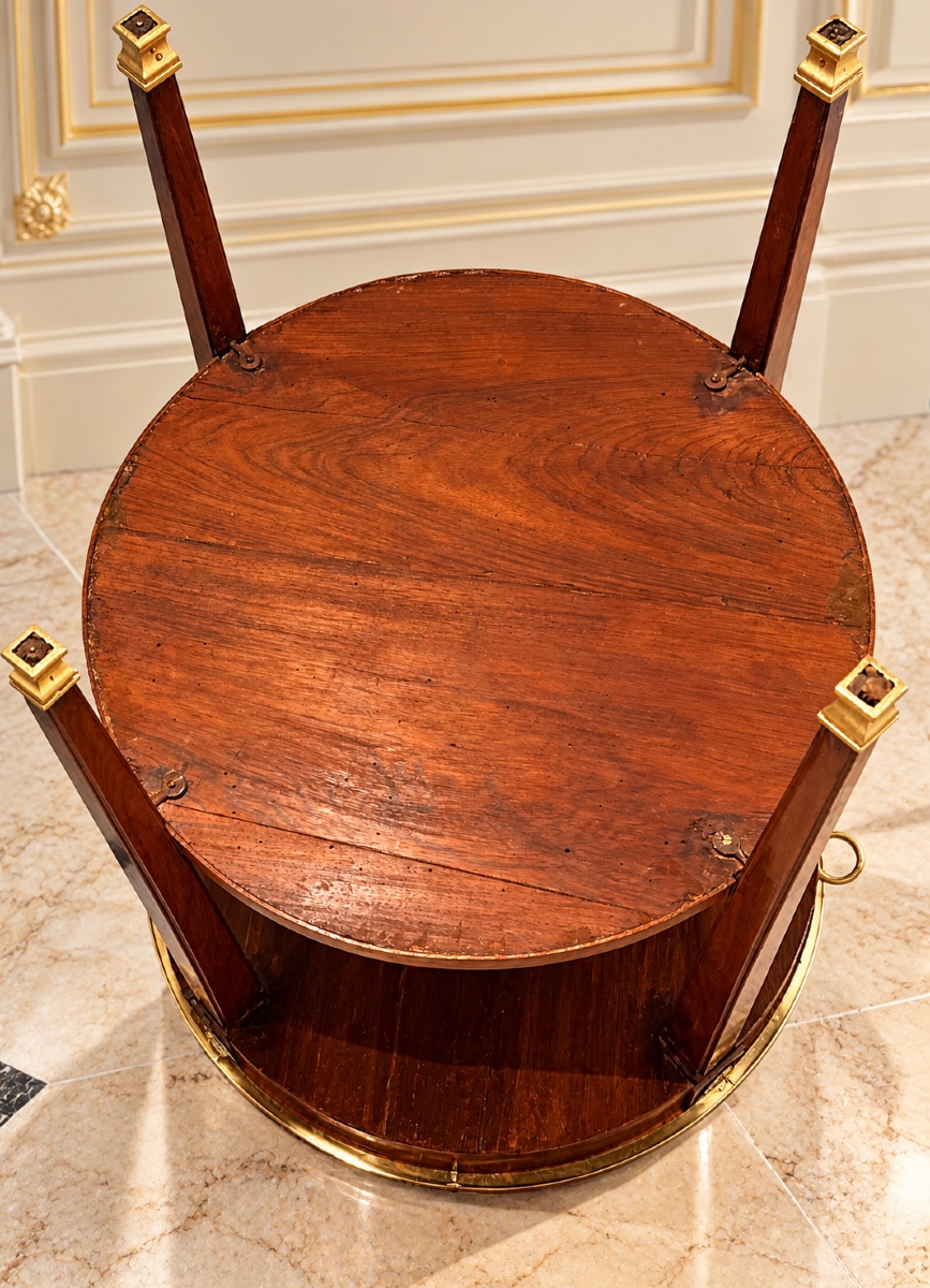 Guéridon Louis XVI , Estampillé C. TOPINO , Époque XVIIIe Siècle -photo-4