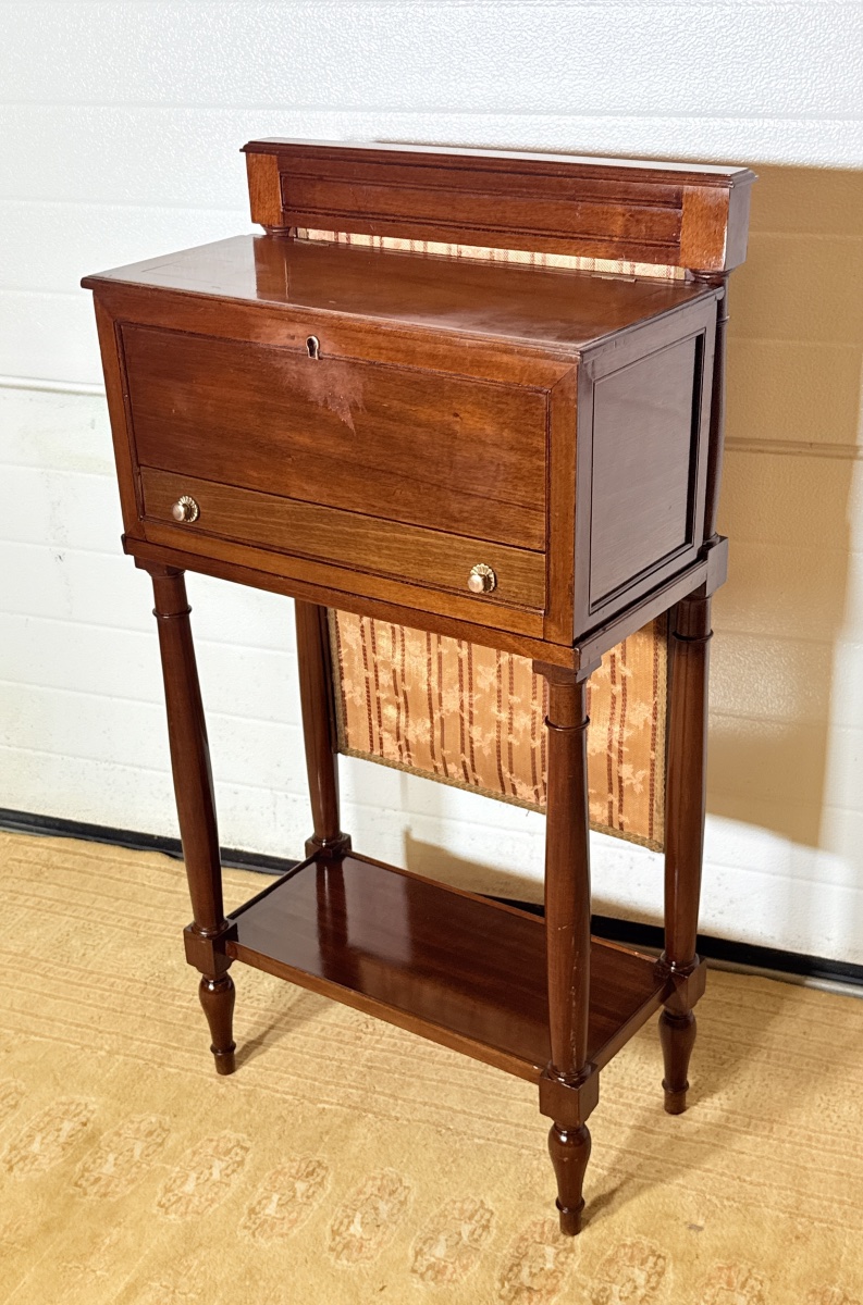 Louis XVI Mahogany &amp;quot;billet Doux,&amp;quot; Stamped &amp;quot;canabas&amp;quot; -photo-1
