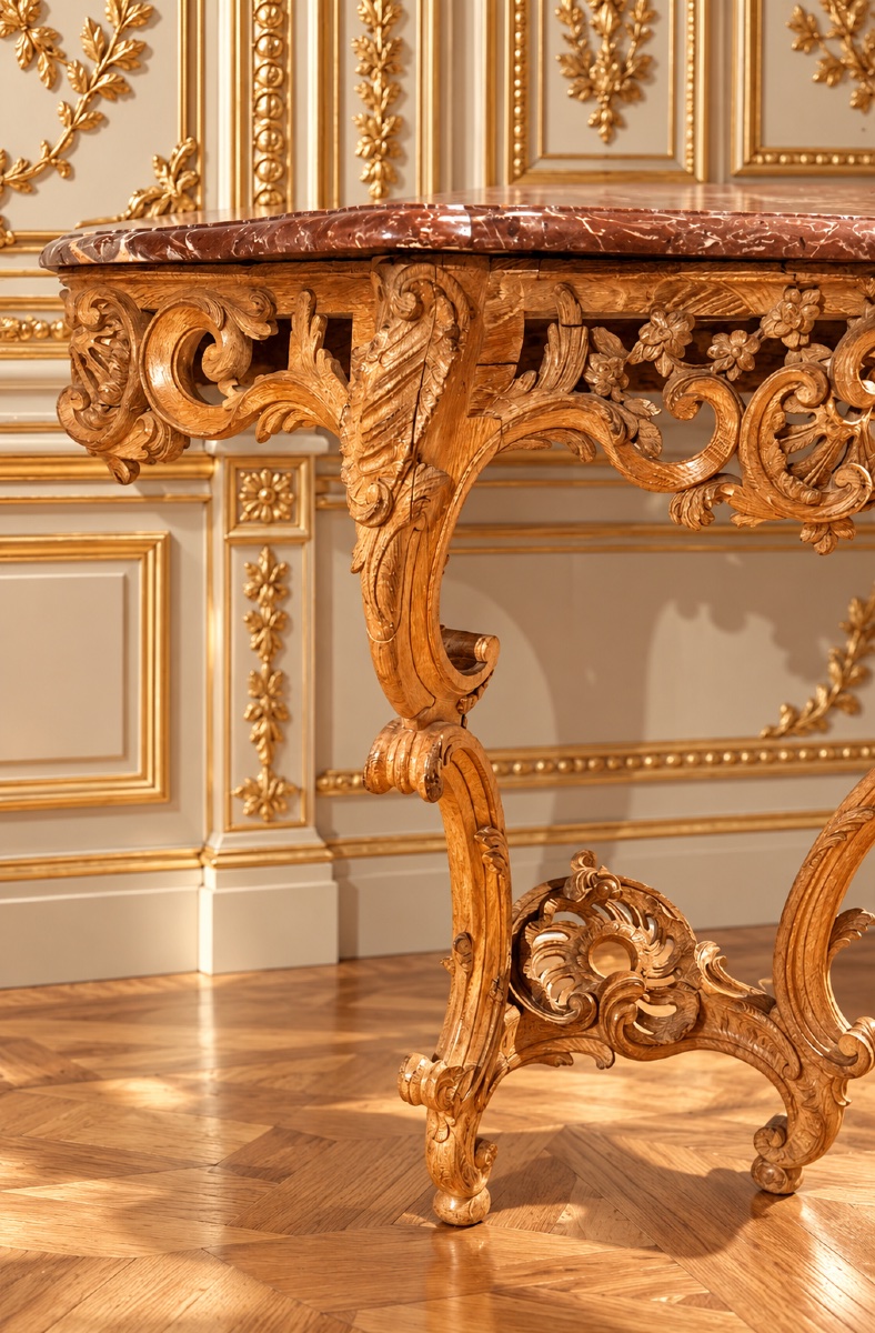 Console Louis XV ,  d’époque XVIIIe Siècle -photo-1