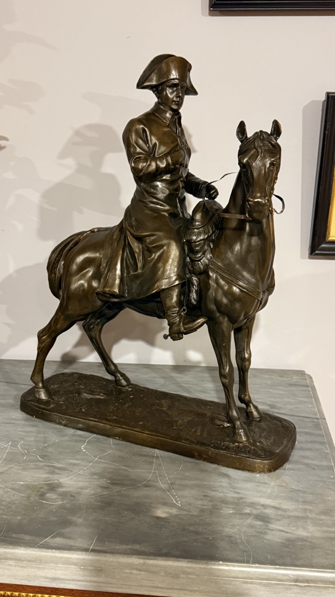 Bronze Statue Of Napoleon I In Redgote - "empire Collection" Stamp-photo-8