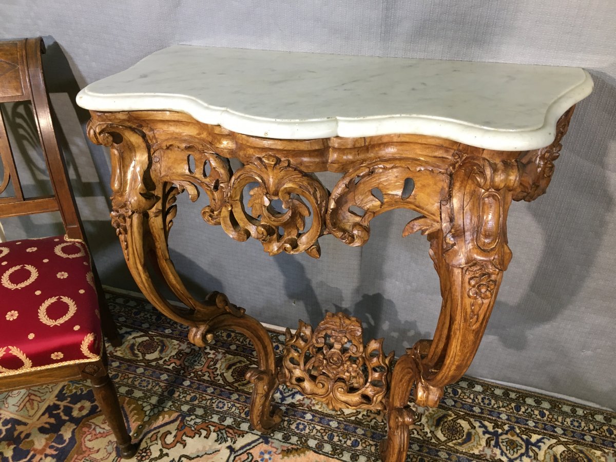 Louis XV Console, Eighteenth Century Period-photo-6