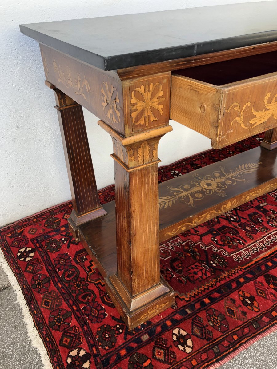 Grande Console Charles X , 19ème  Siècle ( 1824-1830 ) -photo-3