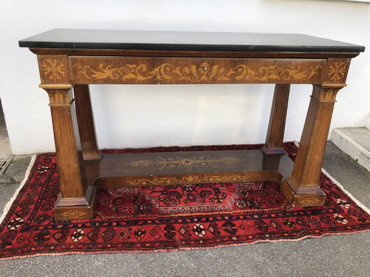 Grande Console Charles X , 19ème  Siècle ( 1824-1830 ) -photo-8