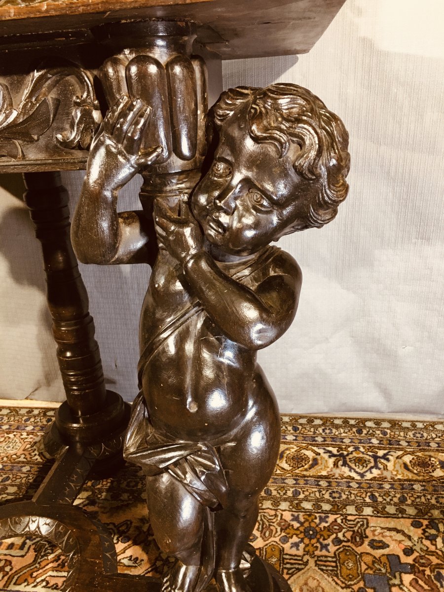 Console With Puttis, Early Nineteenth Century-photo-2