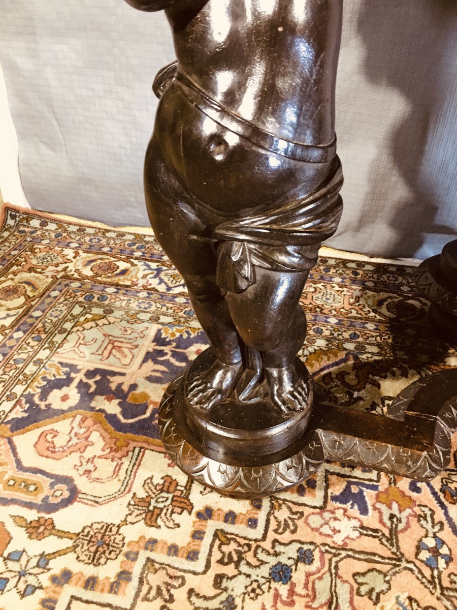 Console With Puttis, Early Nineteenth Century-photo-6