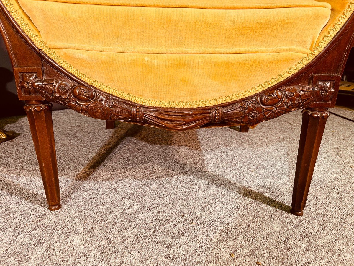 Pair Of Art Deco Armchairs, Signed.-photo-7