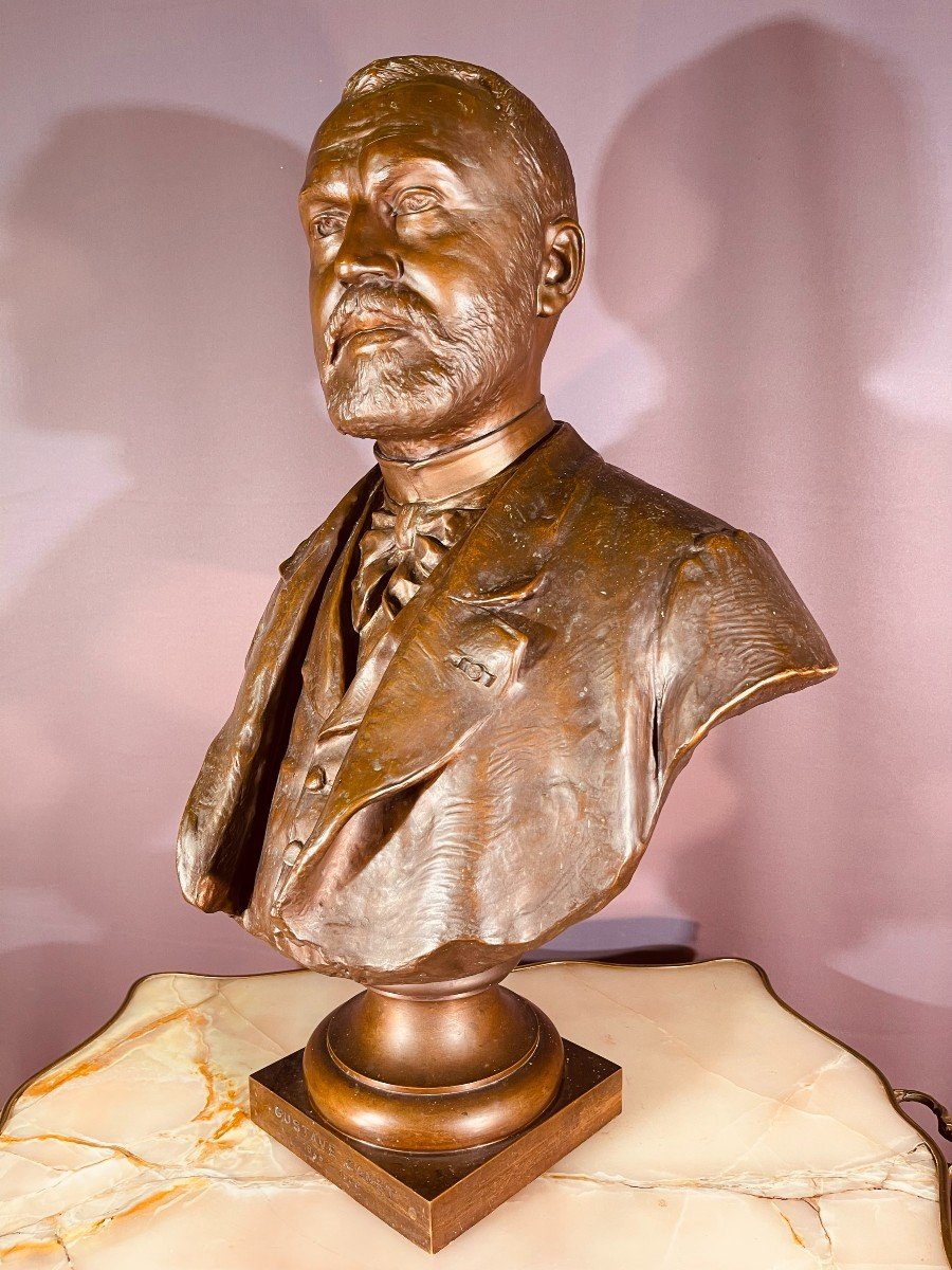 Bronze Bust Signed Ferdinand Barbedienne (1810-1892)-photo-2