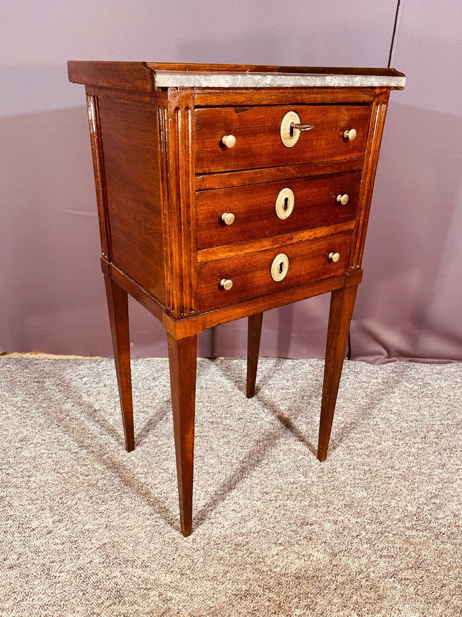 Louis 16 Mahogany Chiffon Box, 19th Century Period