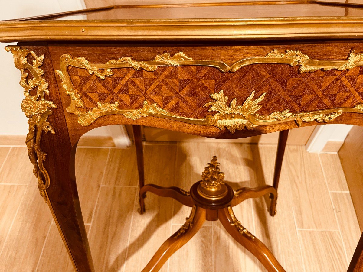 Table De Salon Style Louis XV , Epoque Fin XIXe -photo-3