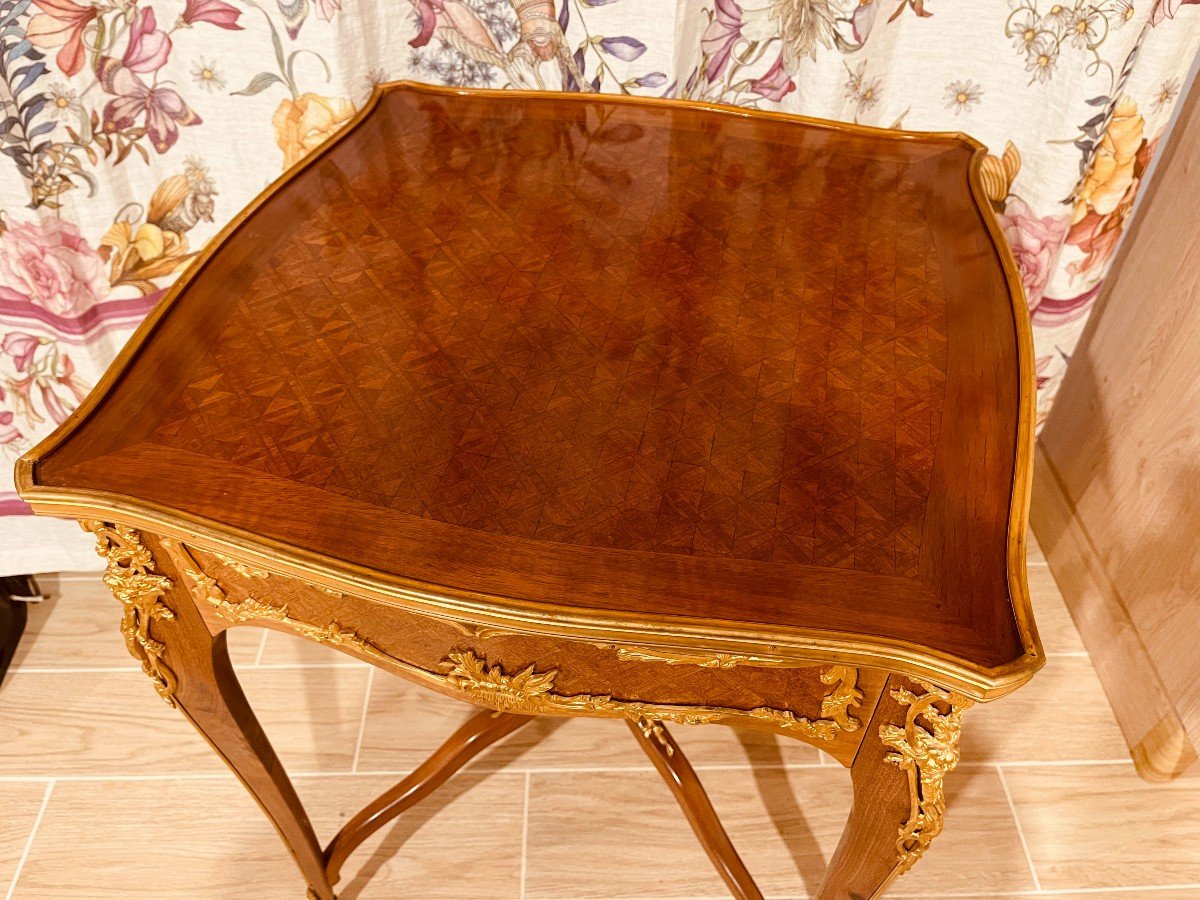 Louis XV Style Living Room Table, Late Nineteenth Period-photo-1