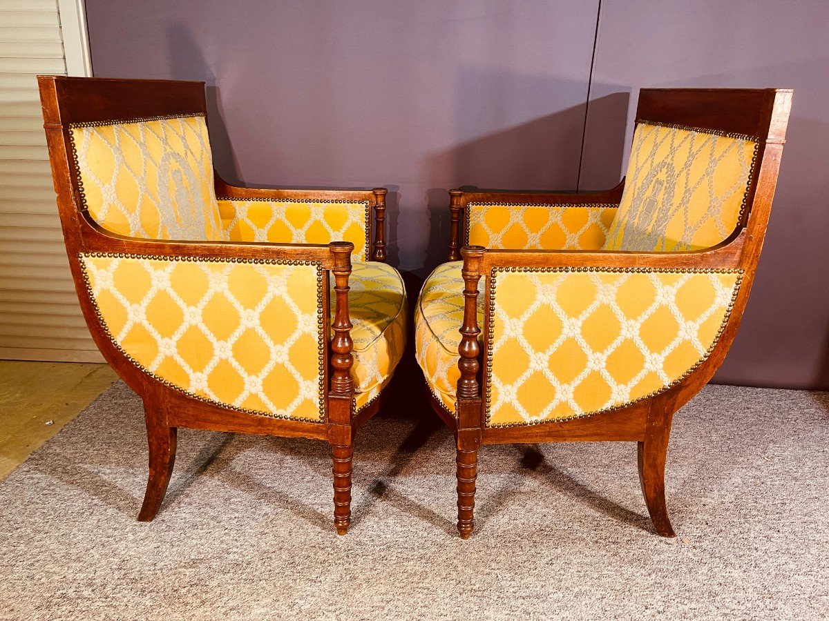 Pair Of 18th Century Marquises, Attributed To G. Jacob Circa 1790.-photo-4