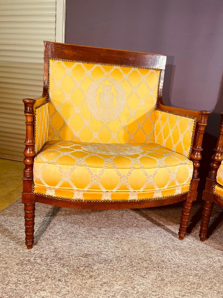 Pair Of 18th Century Marquises, Attributed To G. Jacob Circa 1790.-photo-1