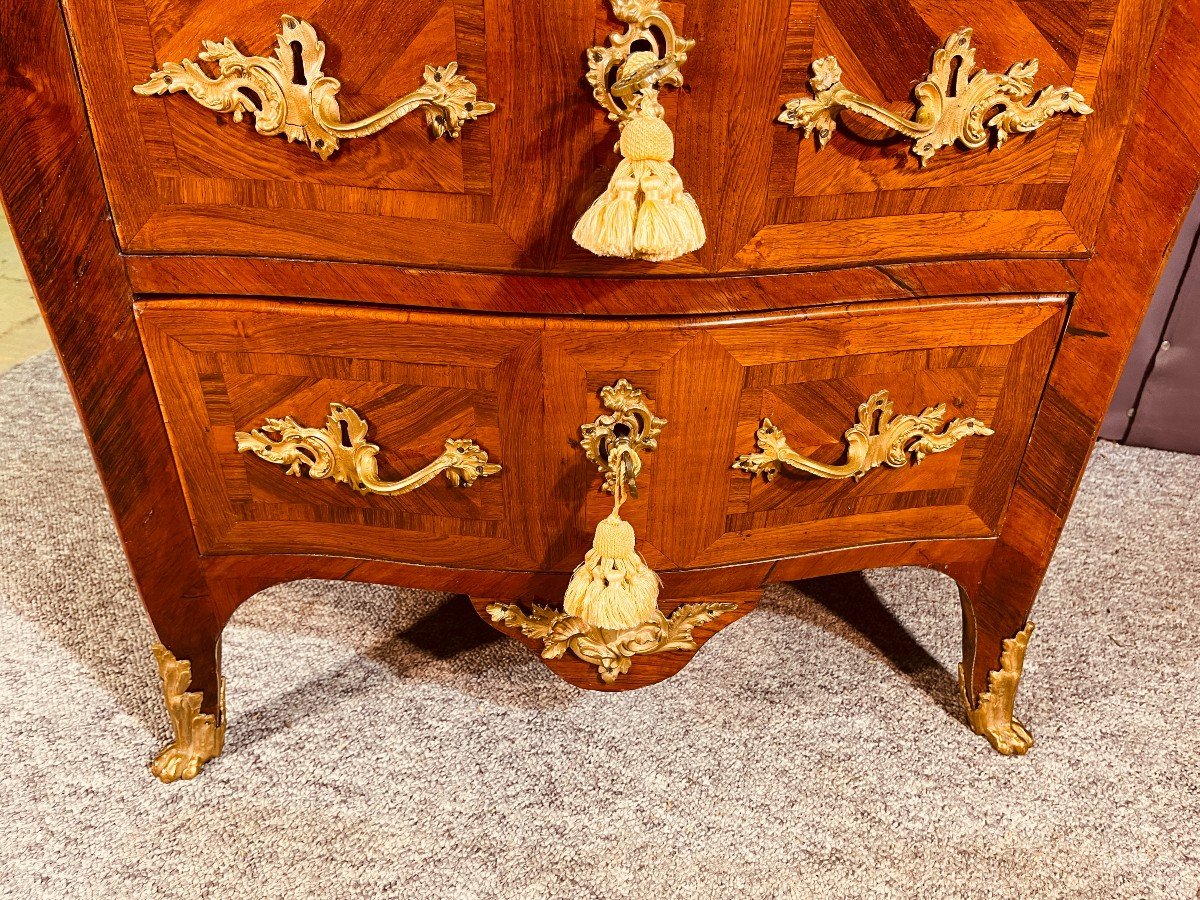 Commode Louis XV , Estampillée REVAULT , 18ème Siècle -photo-3